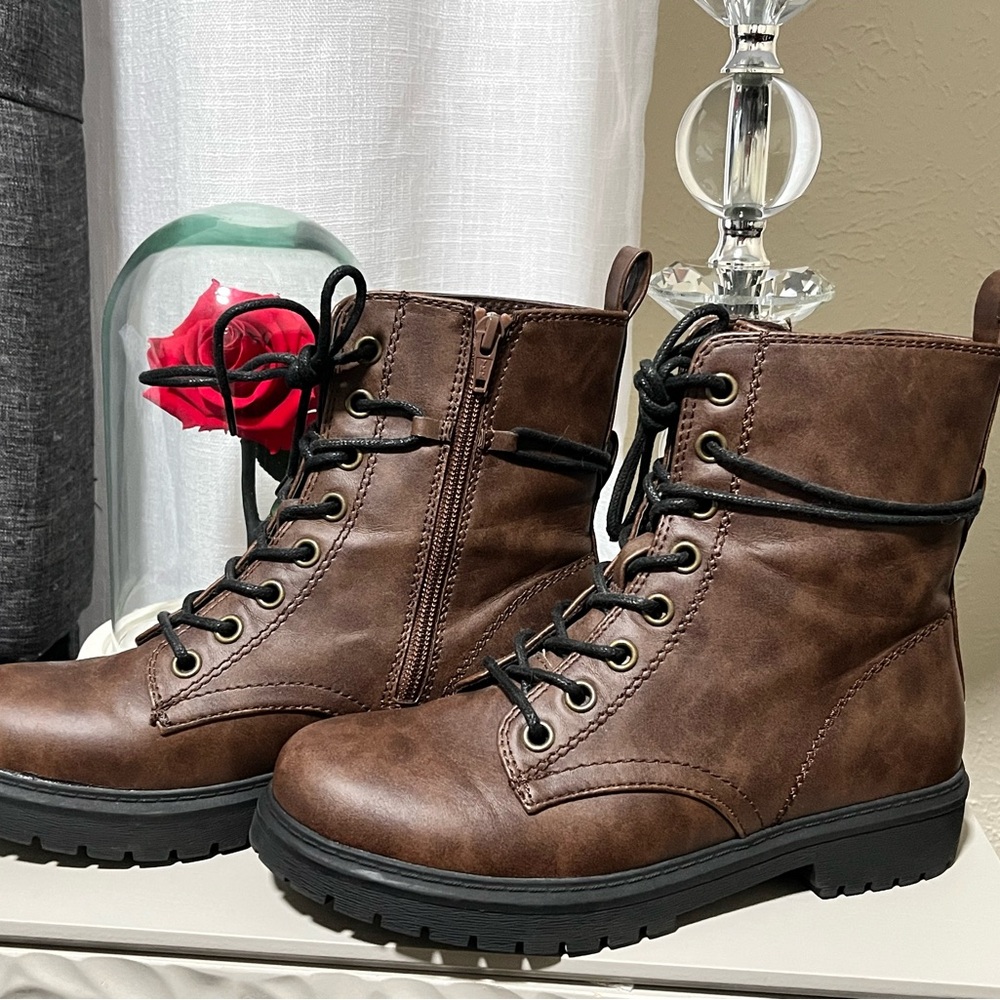 Kohl's Brown Man-Made Ankle Boots